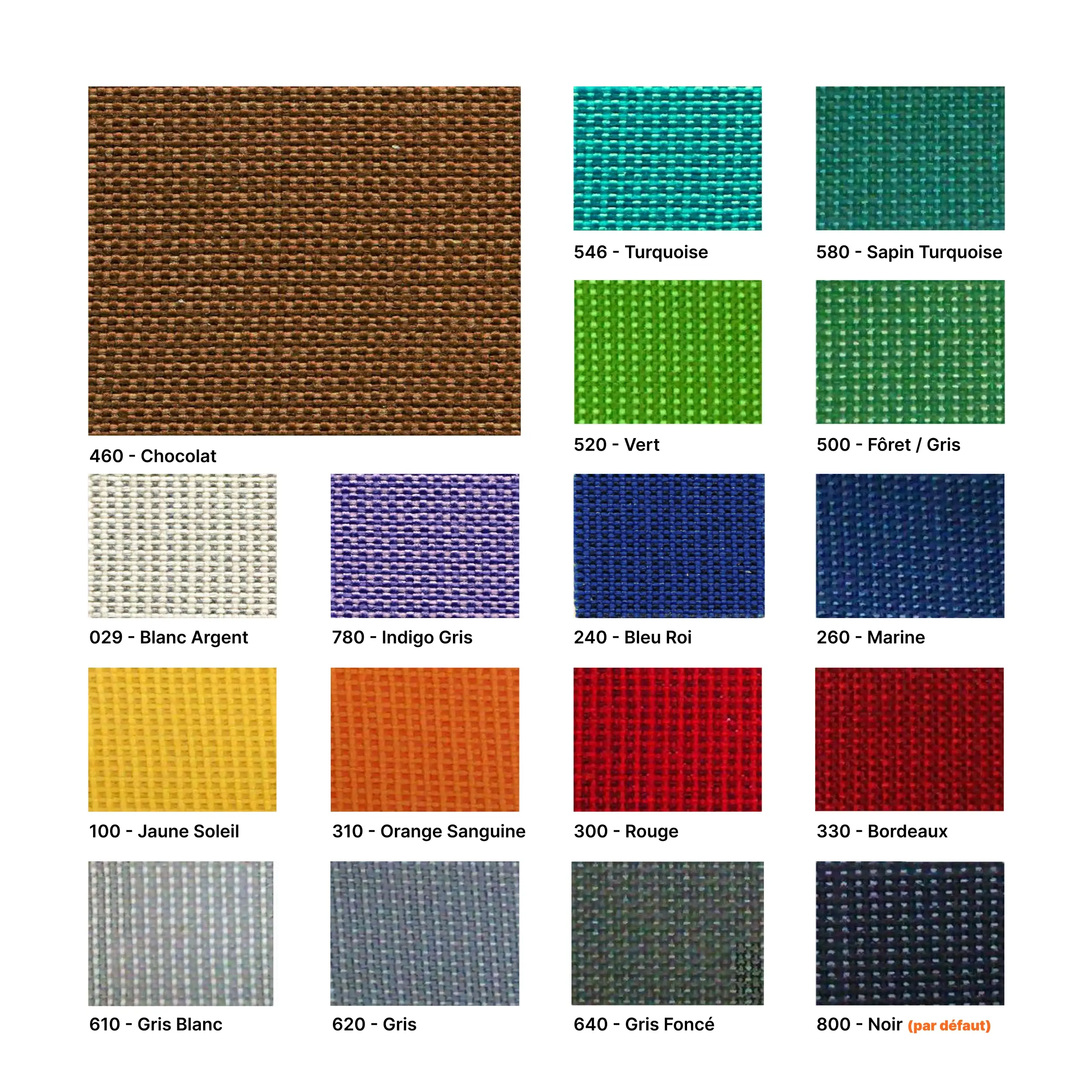 Nos couleurs