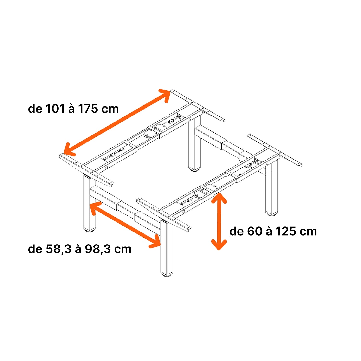 Dimensions globales de la structure