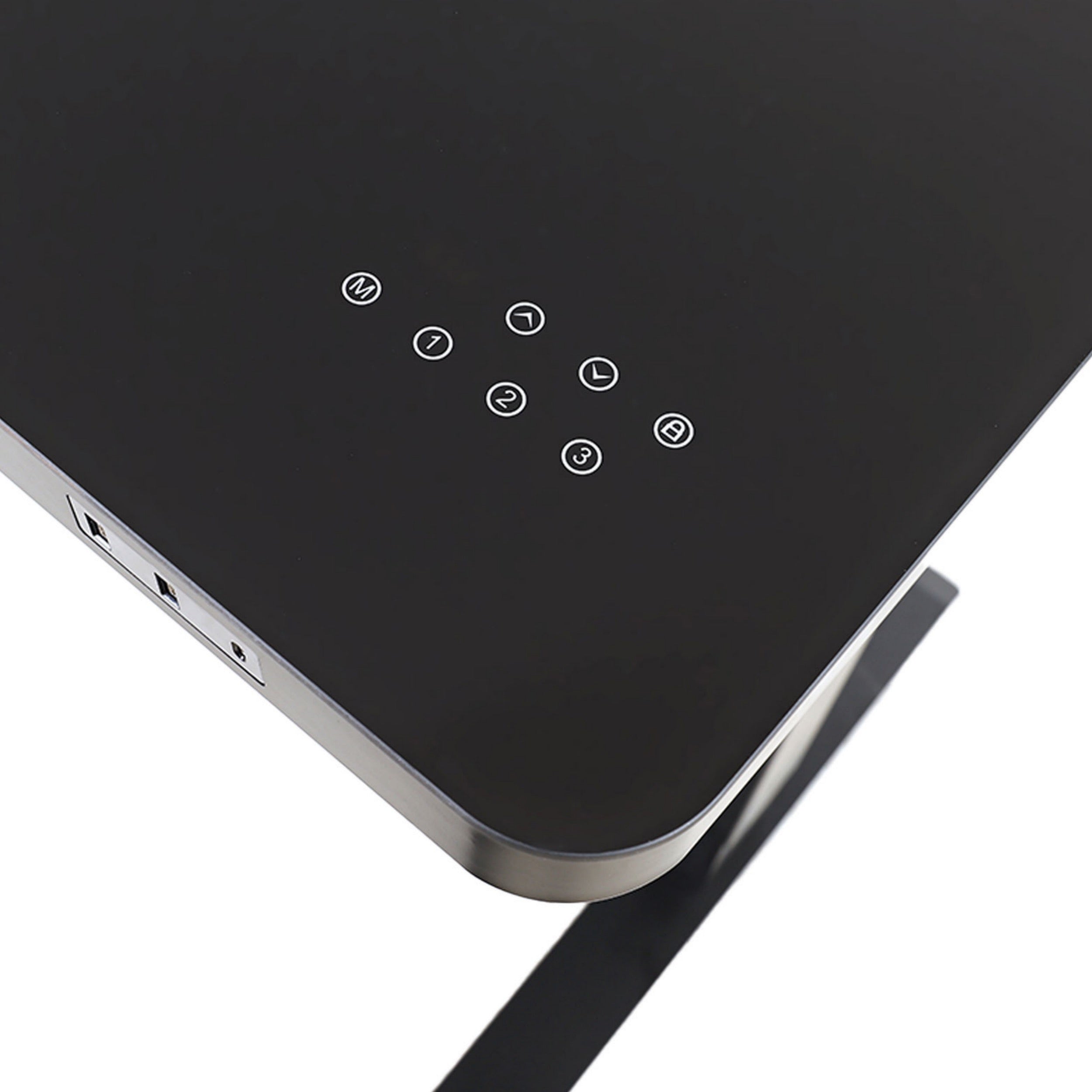 Interface de commande inclus directemetn sur le plateau du bureau