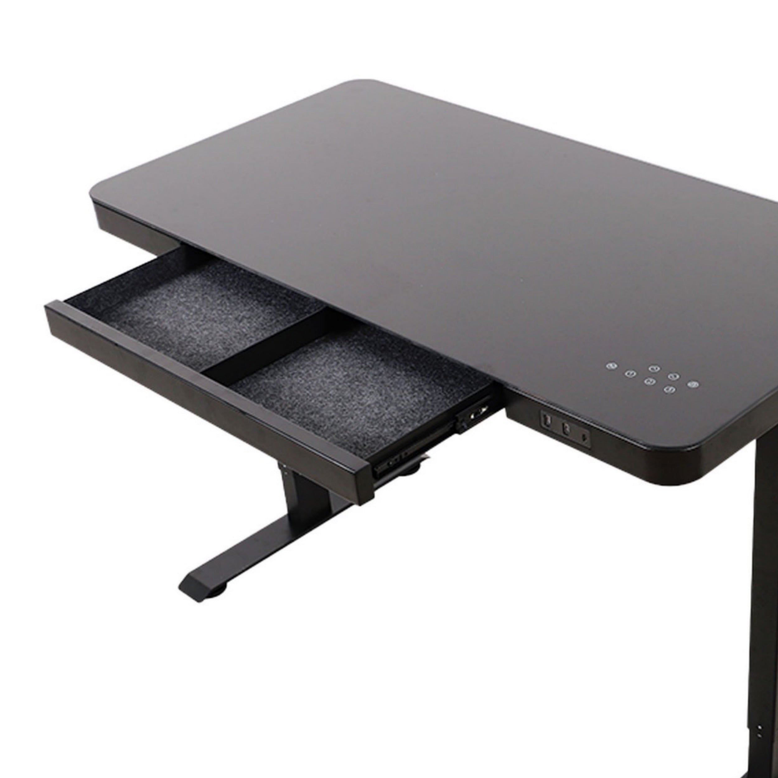 Bureau avec un tiroir discret en 2 section pour améliorer son espace de travail