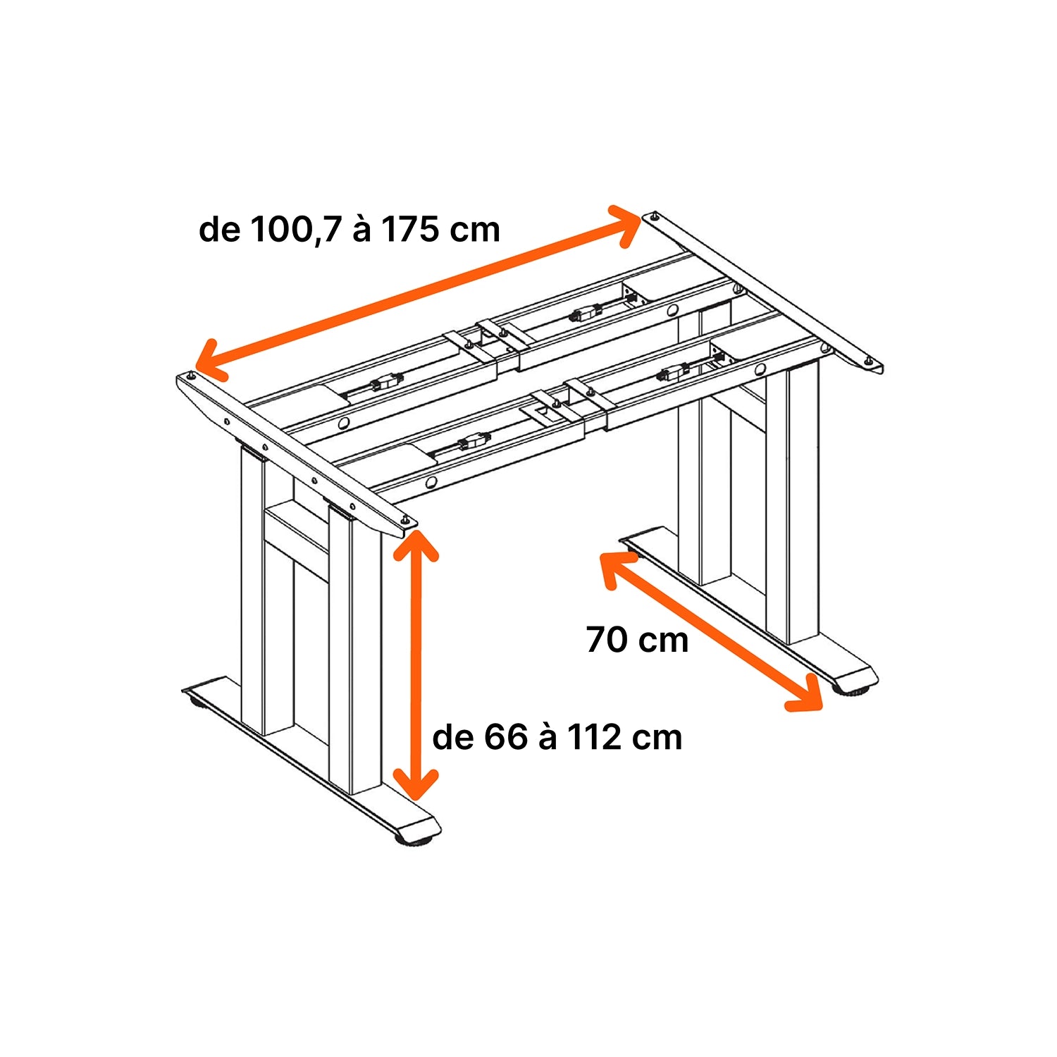 Dimensions globales de la structure