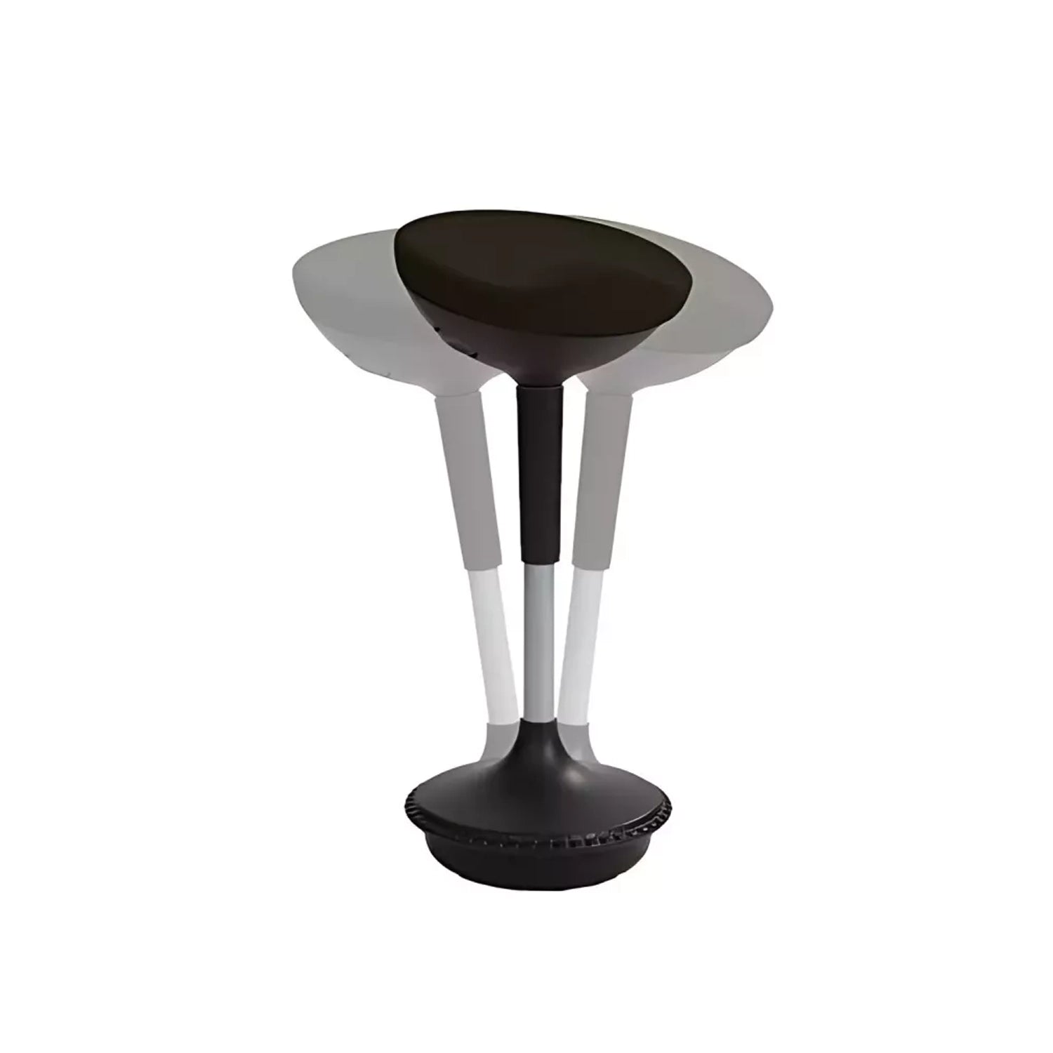 Photo du illustrant la stabilité du tabouret, montrant aussi que ce dernier fait travailler aussi le gainage