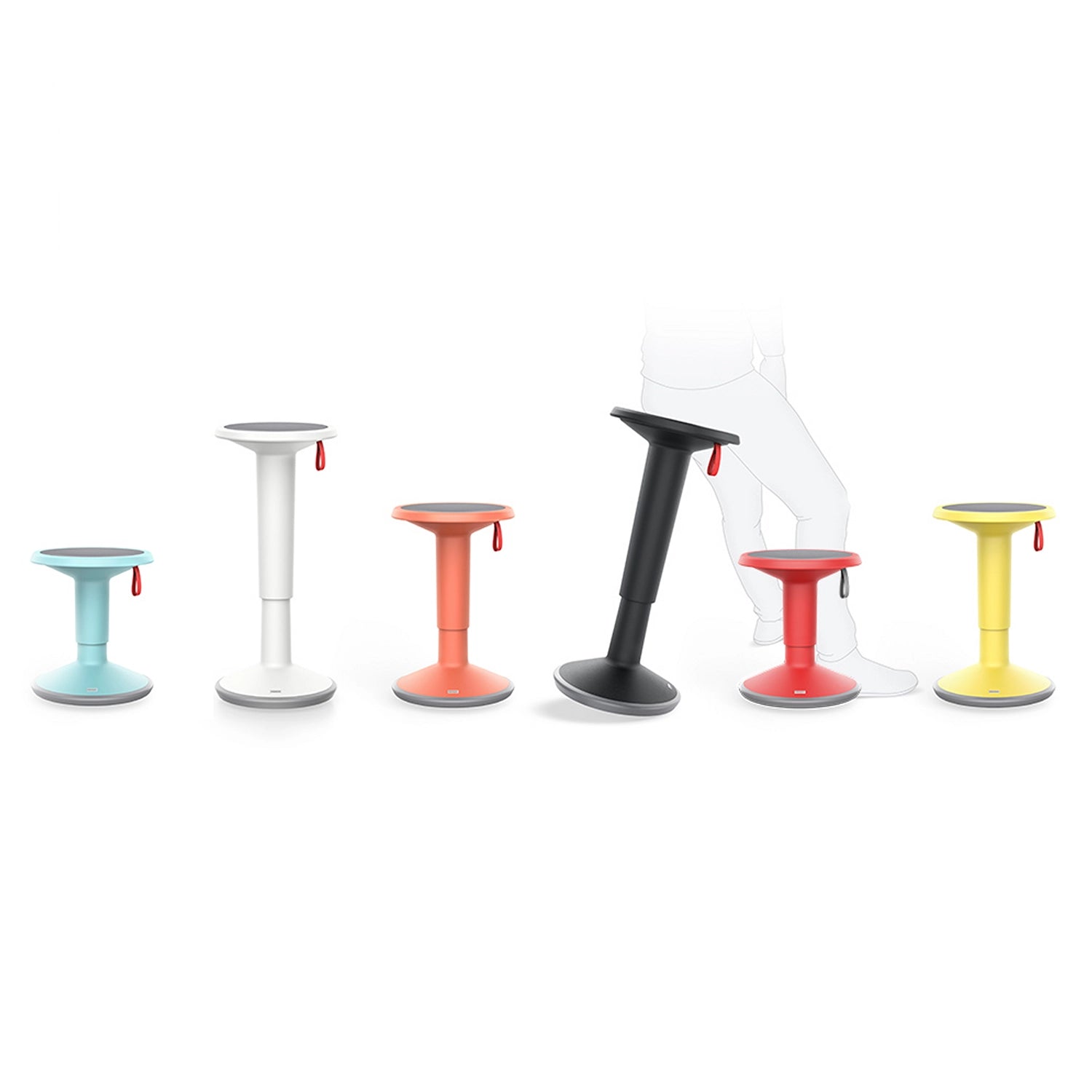 Tabouret Ergonomique Assis-Debout Actif - Réglable en Hauteur de 46 à 79 Centimètres