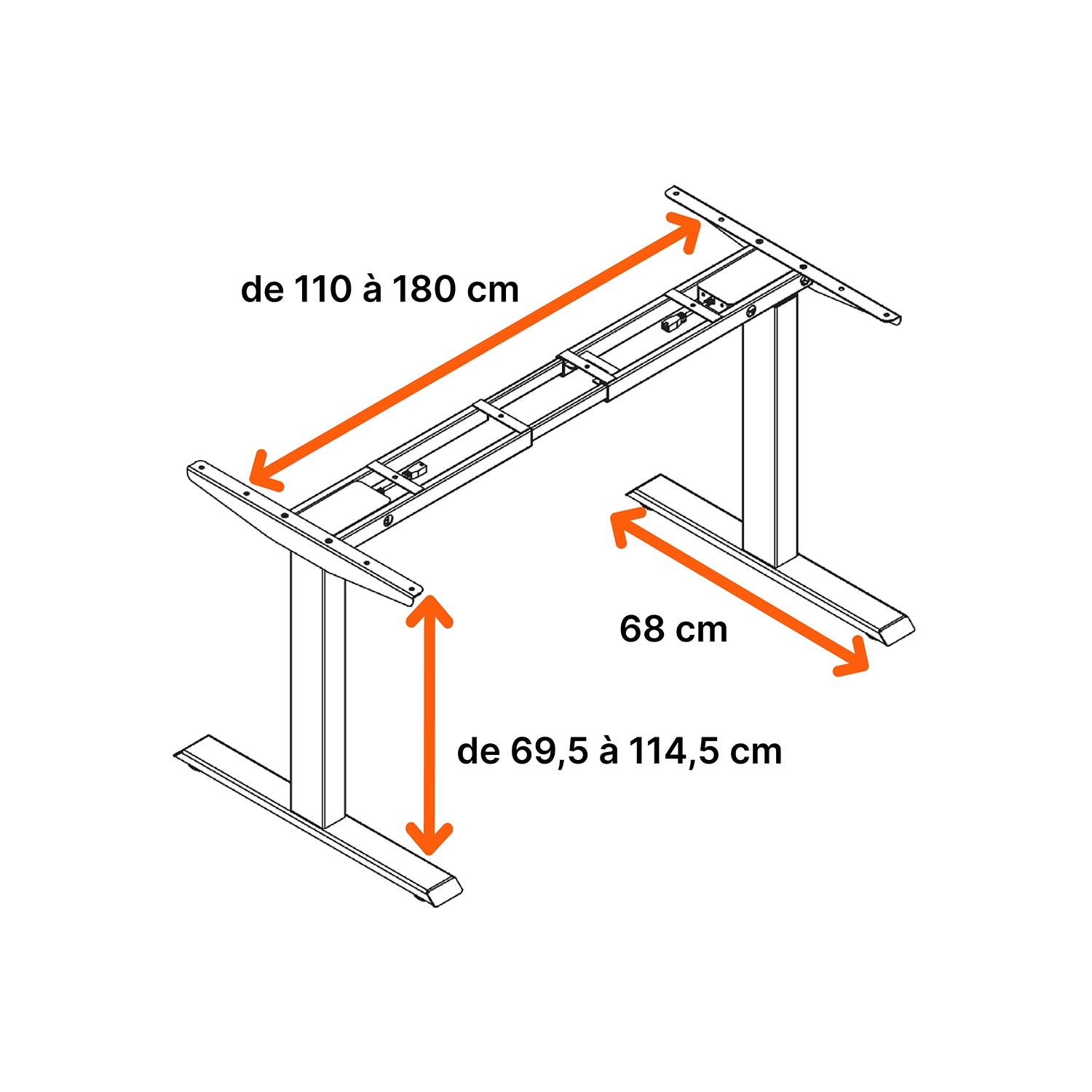 Dimensions globales de la structure