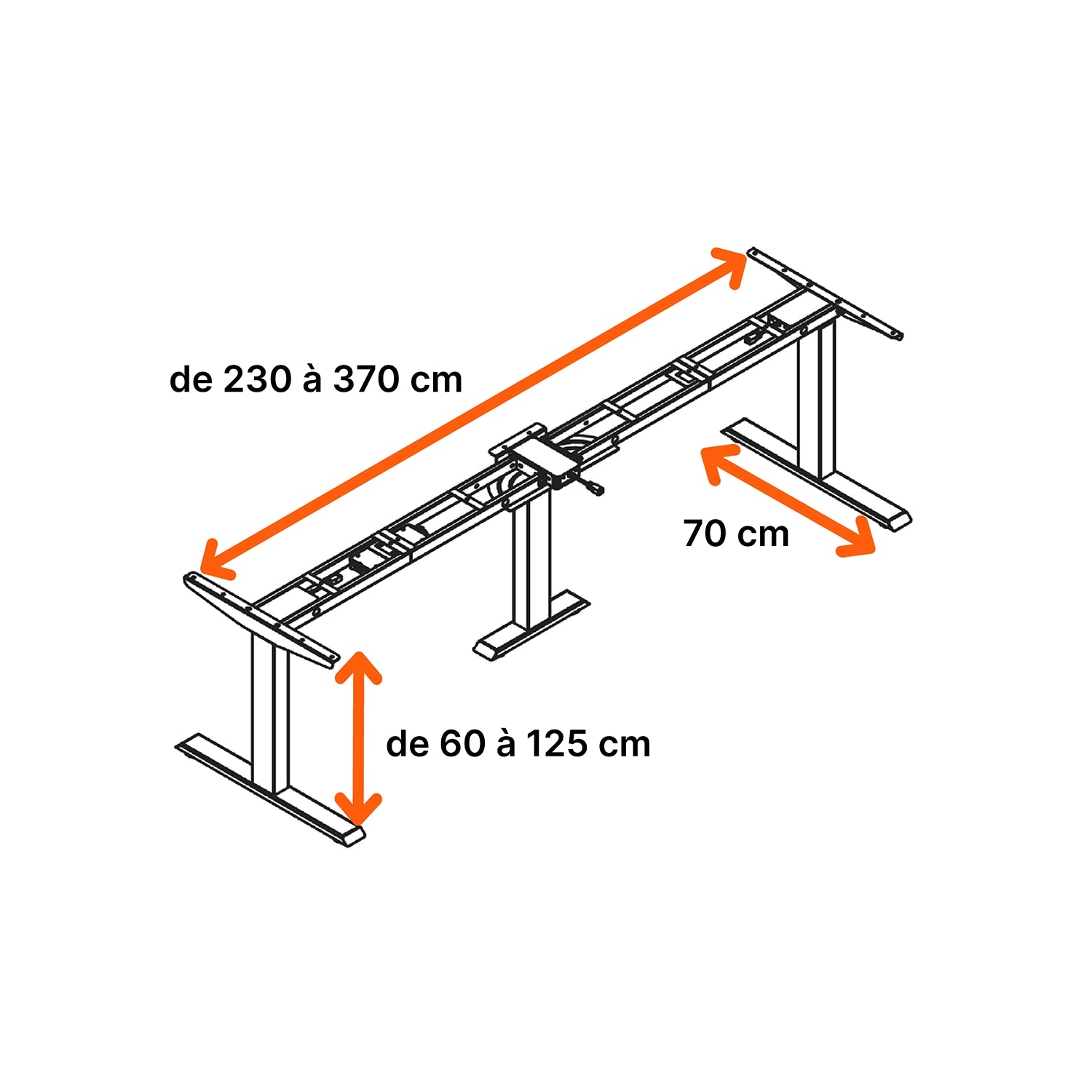 Dimensions globales de la structure