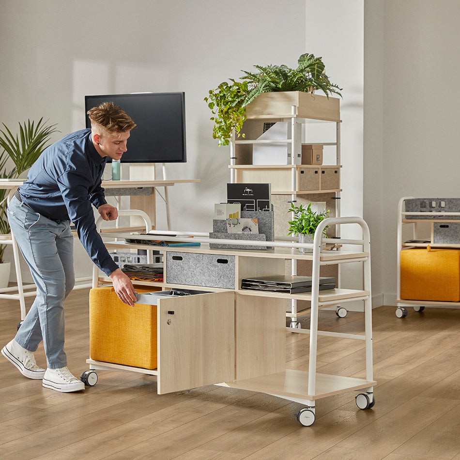 Mobilier sur roulette pour bureau